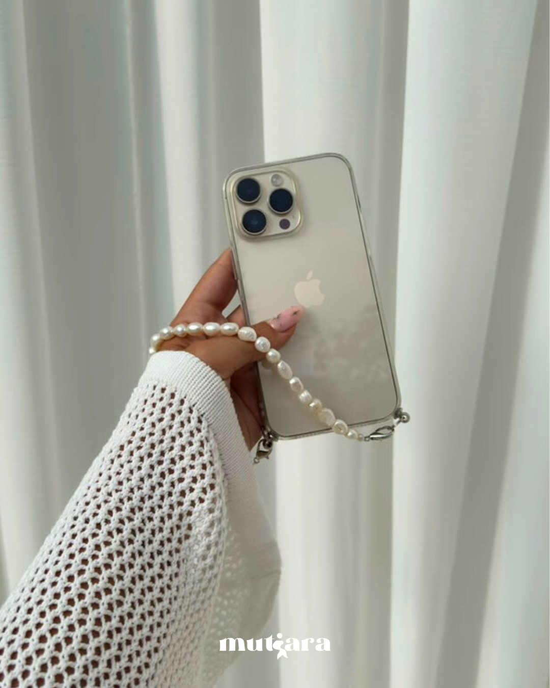 Mutiara phone strap - short